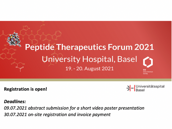 Poster presentation in the Peptide Therapeutics Forum 2021